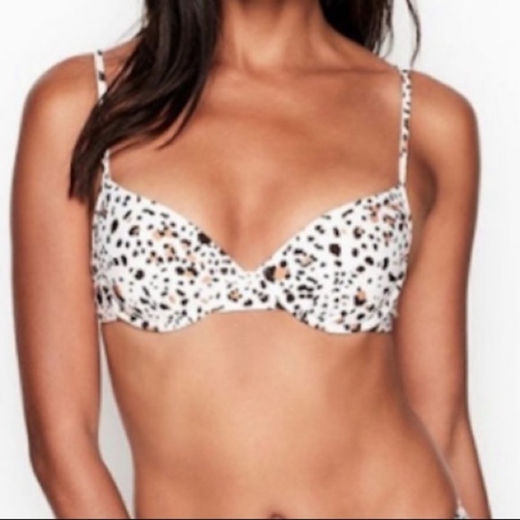 Victoria’s Secret bikini 32 C leopard padded top - Picture 1 of 7